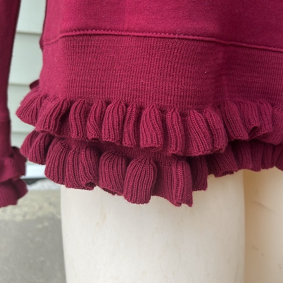 New crown & ivy cranberry long sleeve blouse - Picture 5 of 13